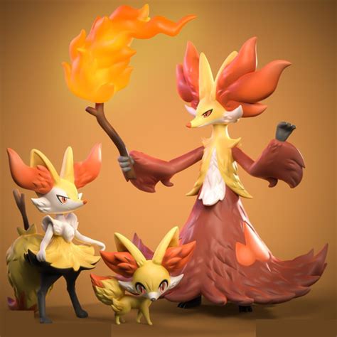 Pokemon Fennekin Evoluciones Archivo Stl Para Impresi N D Electrogeek