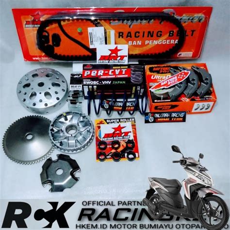 Paket Pulley Custom Kirian Full Cvt Vario Karbu Cbs Techno