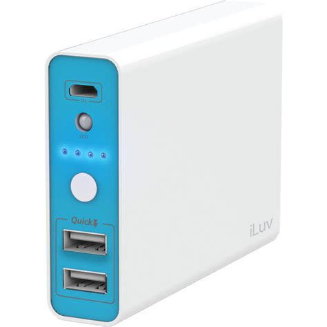 Iluv Mypower 10400 Portable Battery Pack White Mypower104wh