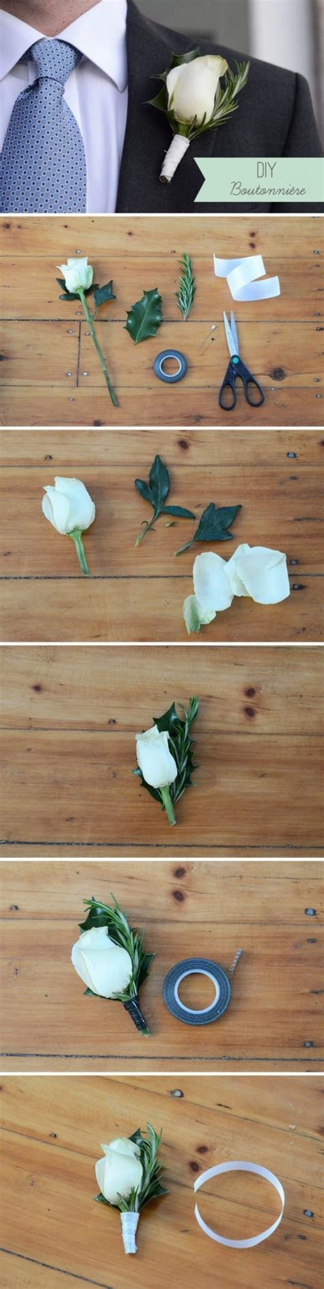 Diy How To Make A Boutonniere For Your Wedding Party