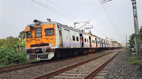 Old Vintage Katwa Howra Local Emu Local Train Skipping Railwy Gate