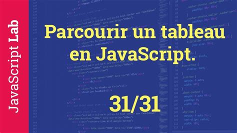 Parcourir Un Tableau En JavaScript 31 31 YouTube