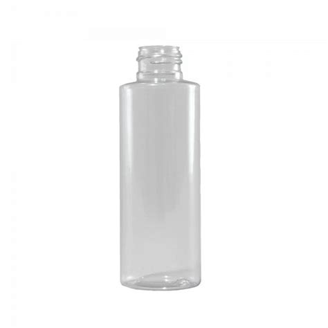 4 Oz Clear PVC Plastic Cylinder Bottle 24 410 Neck Illing Packaging