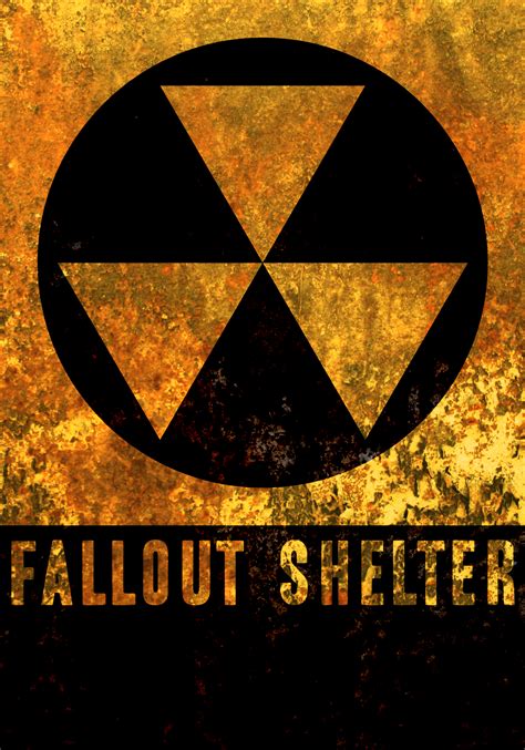 Vintage Fallout Shelter sign by arachnidsGonad on DeviantArt