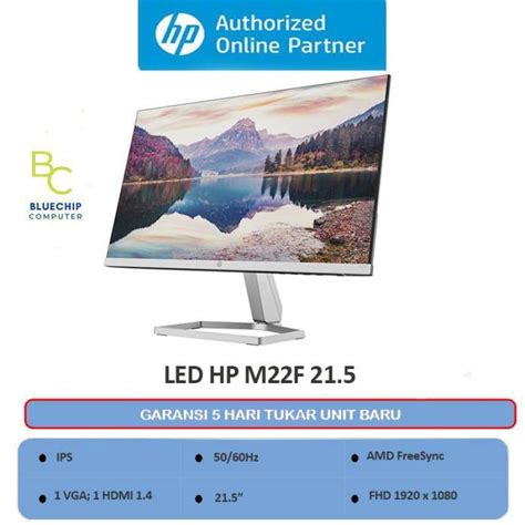 Promo MONITOR LED HP M22F 21 5 Diskon 12 Di Seller BLUECHIP COMPUTER