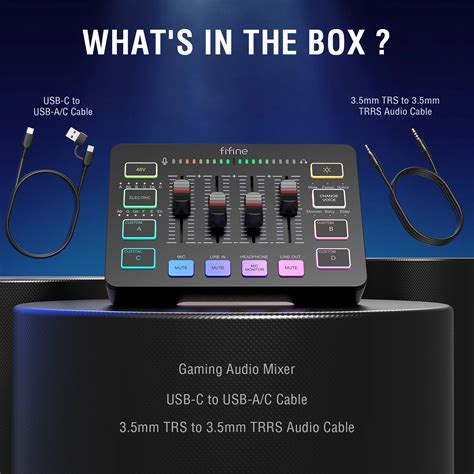 Fifine Sc Xlr Podcast Audio Sound Cards Mixers Usb Pc Recording Studio