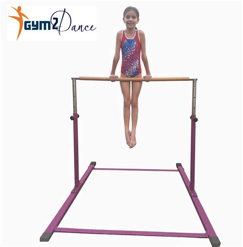 Adjustable Gymnastics Bar (Model DX) Color: Barney Purple | Gym2Dance.com