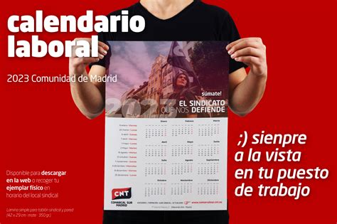 Calendario Laboral 2023 Para La Comunidad De Madrid Federación