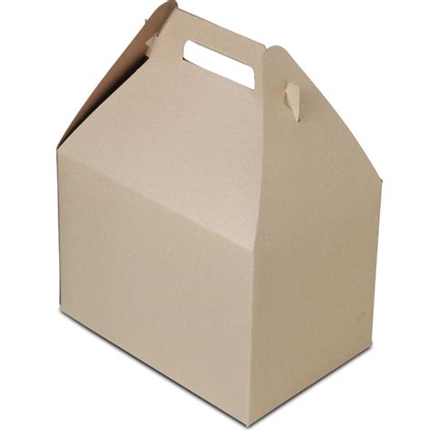 Brown Kraft Gable Boxes Wholesale Barn Boxes Mrtakeoutbags