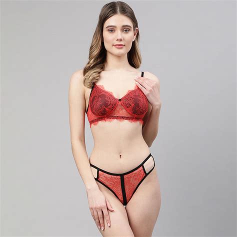 Buy Prettycat Lingerie Set Red Online