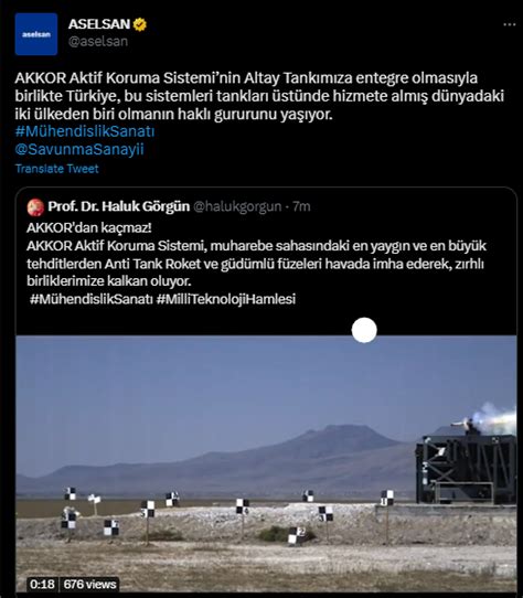 Gdh Defence On Twitter Aselsan Akkor Aktif Koruma Sisteminin