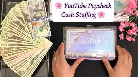 Youtube Paycheck Cash Envelope Stuffing Sinking Funds Stuffing July