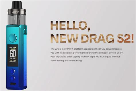 VOOPOO Drag S2 Pod System Kit 60W 2500mAh