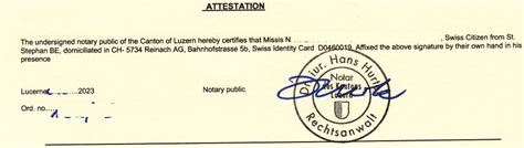 Switzerland Certificate Attestation