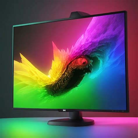 Premium AI Image | RGB Gaming Monitor