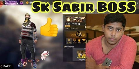 SK Sabir Boss Free Fire Settings Free Fire ID Stats And More