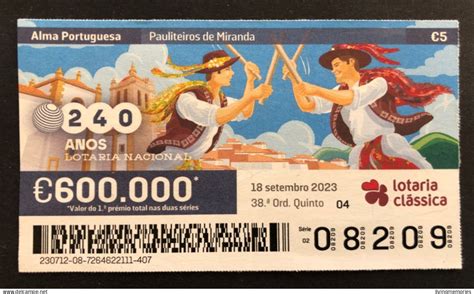 Billets De Loterie L X Lottery Ticket Portugal Alma