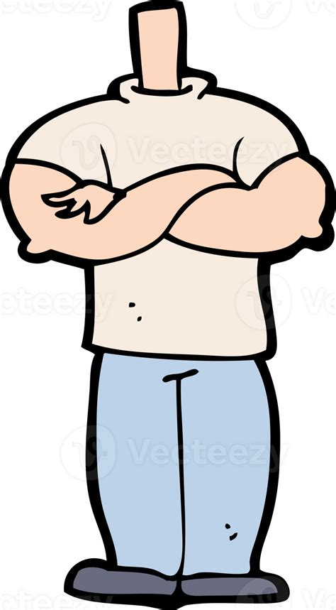 Cartoon Body With Folded Arms Mix And Match Cartoons Or Add Own Photos 45273957 Png