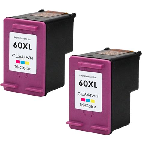 HP 60XL Ink Cartridge Combo | 2 Black, 1 Color | 3 Pack