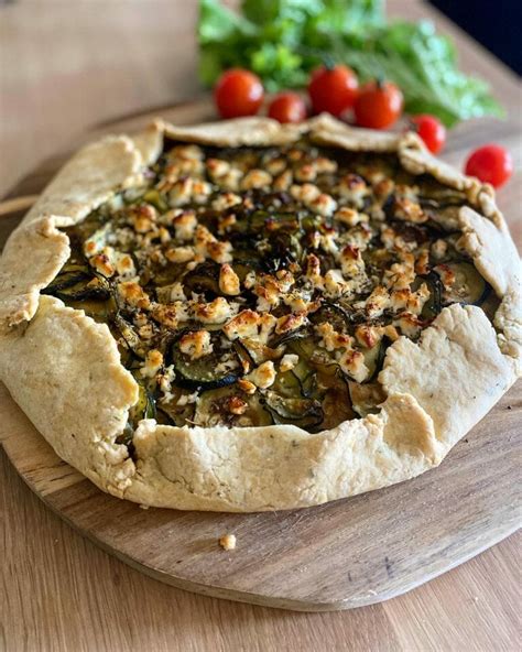 Tarte rustique courgettes et fêta