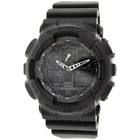 Casio Mens G Shock Black Resin Watch Ga100 1a1 Shopemco