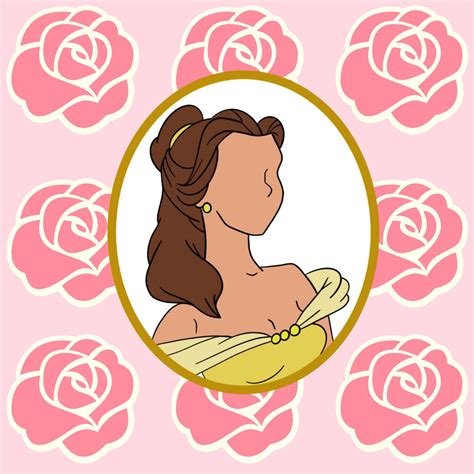 Belle Sticker Disney Princess Die Cut Vinyl Ting Etsy