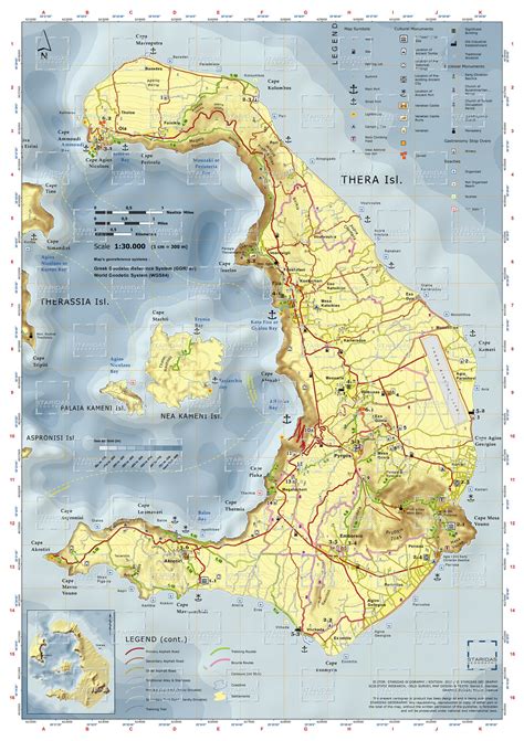 Santorini Island Map