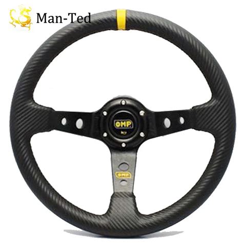 Universal Modified Steering Wheel Black Carbon Opm002 350mm 14 Inch