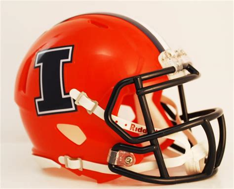 ILLINOIS FIGHTING ILLINI NCAA Revolution Speed Mini Football Helmet | eBay