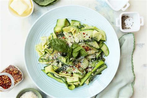 Zucchini Ribbons With Basil Butter Recipe