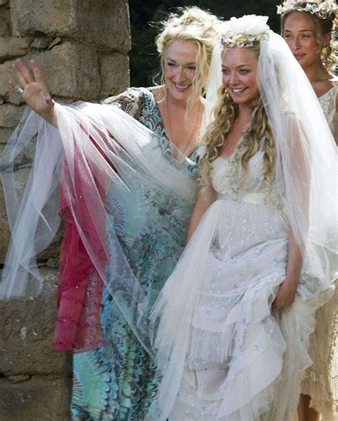 Mamma Mia Movie Still Movie Wedding Dresses Wedding Dress Costume Wedding Movies Wedding