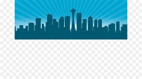 Seattle Skyline Drawing Silhouette - Silhouette png download - 553*553 - Free Transparent ...