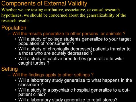 Ppt External Validity Powerpoint Presentation Free Download Id 5779778