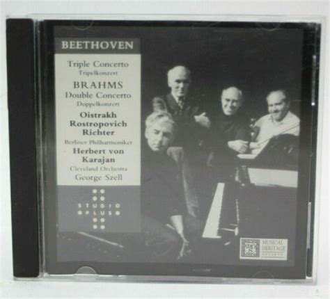 Beethoven Triple Concerto Brahms Double Concerto Ebay