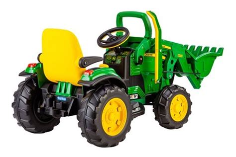 Tractor El Ctrico John Deere Peg Perego Con Cargador Volt