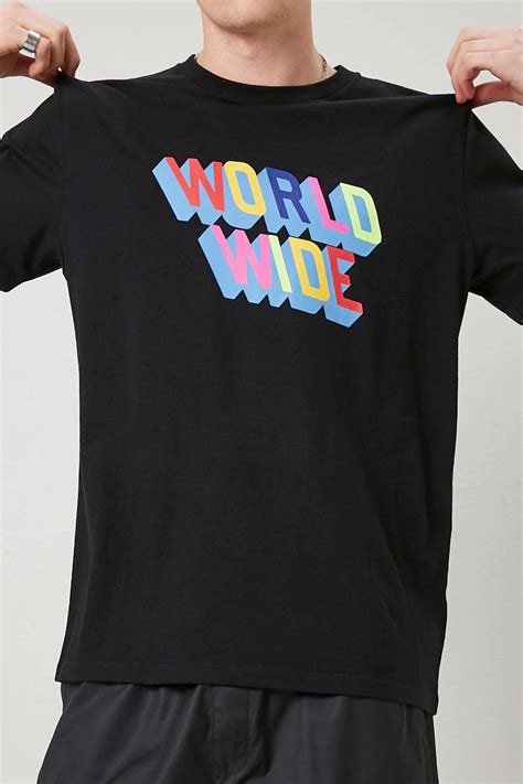 Worldwide Graphic Tee Forever 21 Knit Tees Graphic Tees Vintage Tees