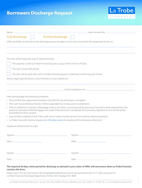 Fillable Online Borrowers Discharge Request Fax Email Print PdfFiller