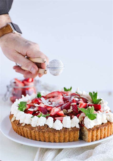 Almond Tart Recipe With Fresh Strawberries And Whipped Cream Chef Billy Parisi