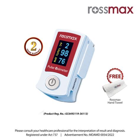 Rossmax Bluetooth Fingertip Pulse Oximeter With Act Model Sb210 Lazada