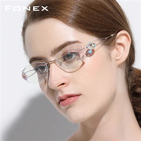 Aliexpress Buy B Pure Titanium Glasses Frame Women Ultralight