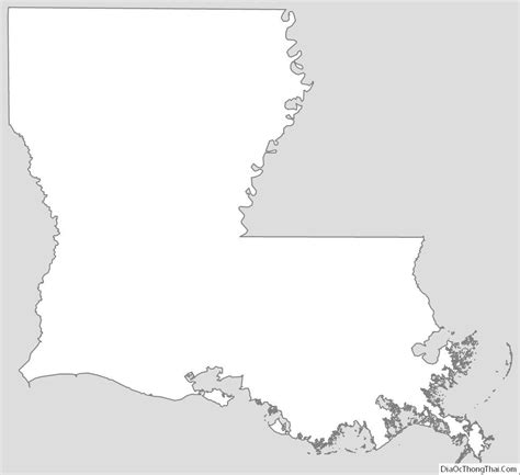 Louisiana Outline Map Check more at https://diaocthongthai.com/map-of ...