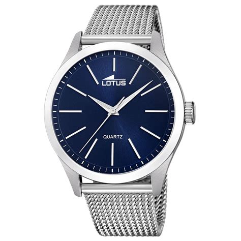 Reloj Lotus Minimalist Hombre Acero Esfera Azul