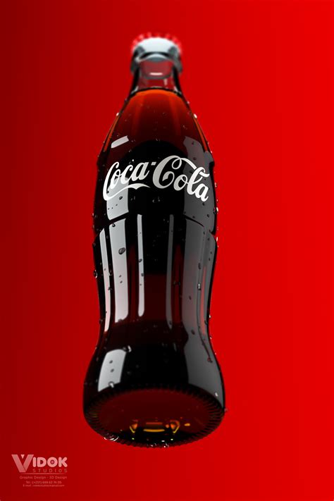 Cgi Render Coke Bottle On Behance