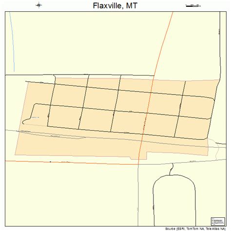 Flaxville Montana Street Map 3026800