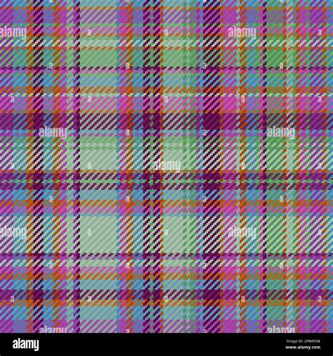 Tartan Seamless Texture Vector Fabric Textile Check Pattern Background Plaid In Violet And