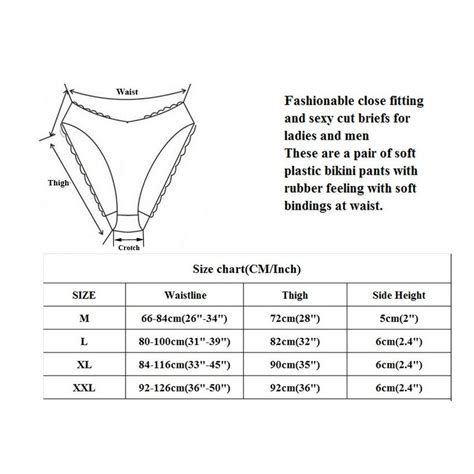 PVC kalhotky bikini XXL červené průhledné
