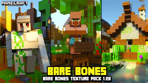 BARE BONES TEXTURE PACK MINECRAFT PE 1 20 PACK De TEXTURAS BARE BONES