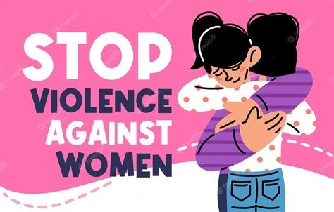 Premium Vector Stop Violence Against Women Flat Vector Illustration