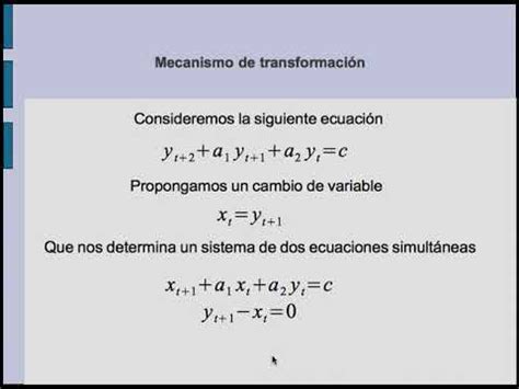 Sistemas De Ecuaciones En Diferencias Ecuaciones De Orden Superior