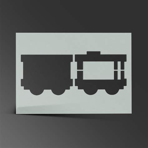 Train Stencil Mylar Steam Engine Sheet Painting Wall Art Craft Etsy